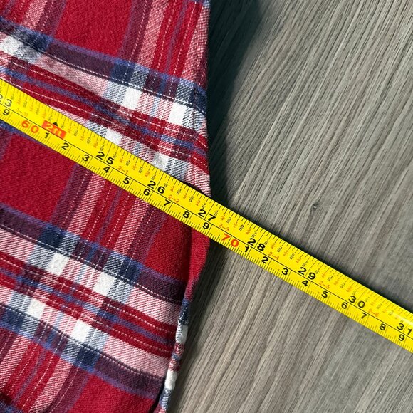 L.L. Bean Men's Scotch Plaid Flannel Shirt - Red/Navy/White - Picture 5 of 5